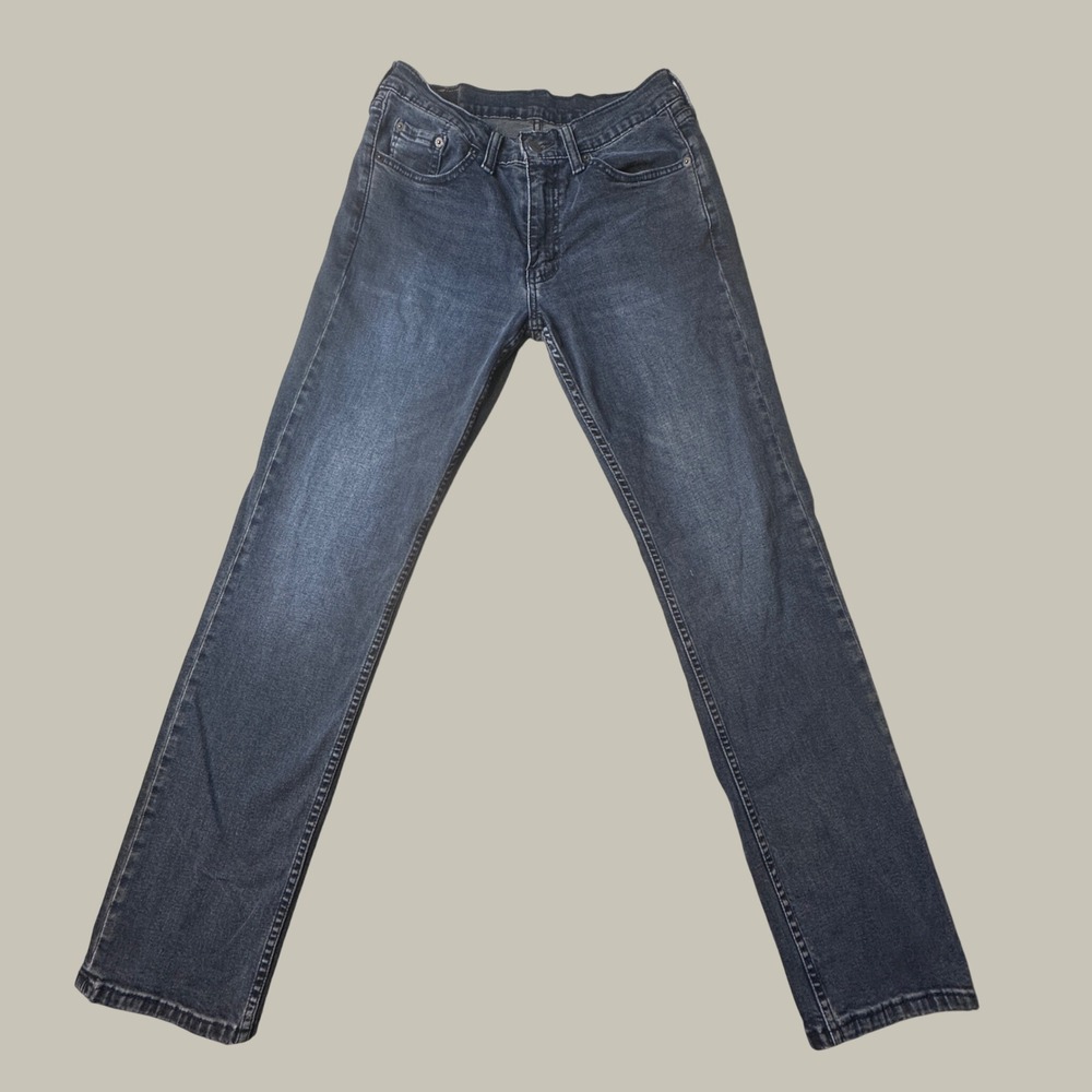 Levi's 514 Jeans Mens 30x32 (30x30) Straight Leg Dark Wash Blue Stretch Denim